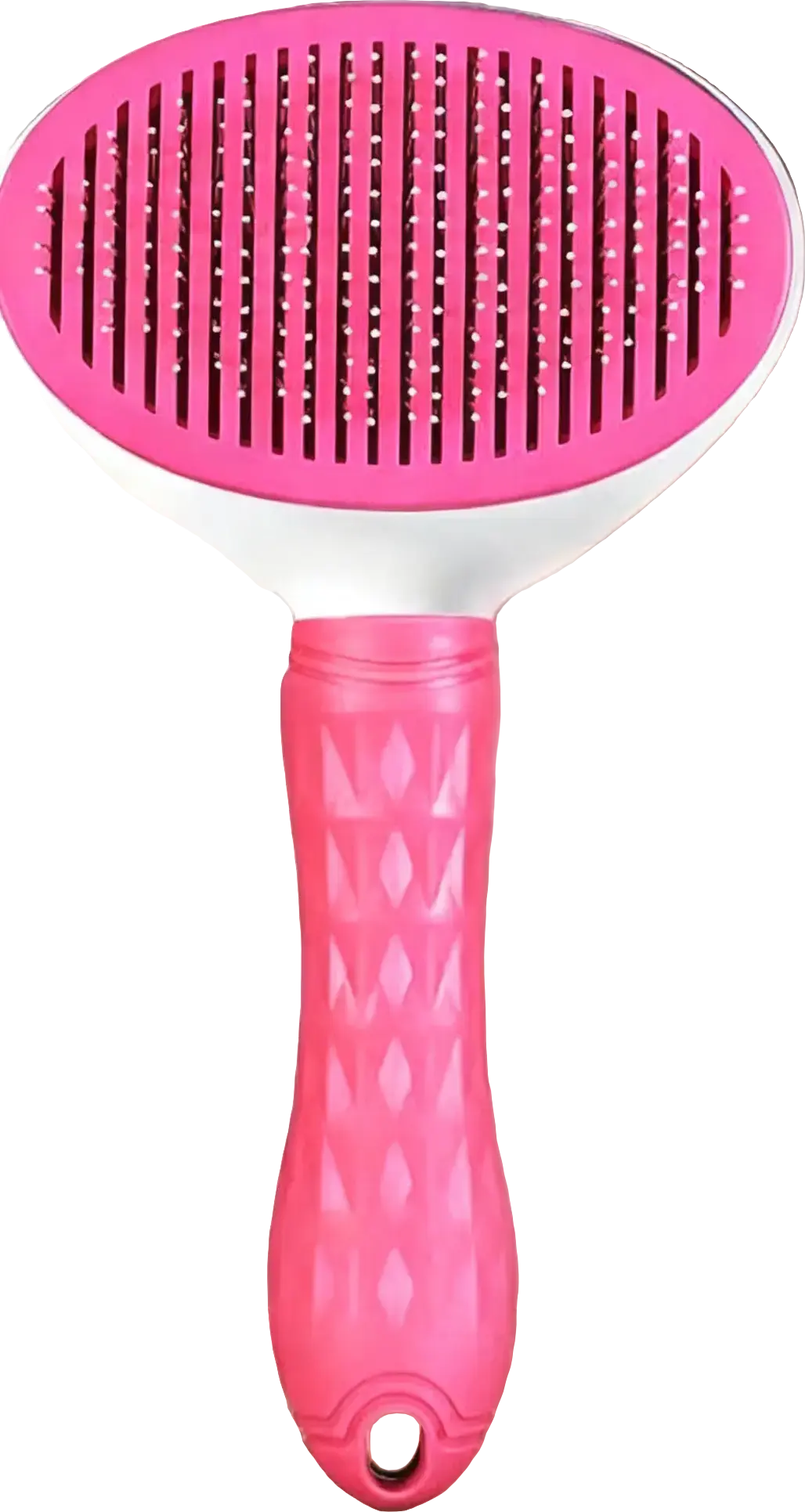 One Click Self-Clean Slicker Brush for Dogs & Cats Grooming